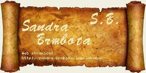 Sandra Brmbota vizit kartica